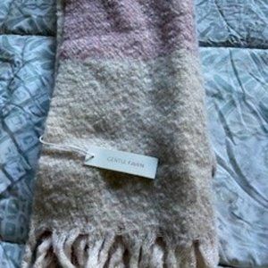 Huntington scarf by Gentle Fawn in muted pink & cream